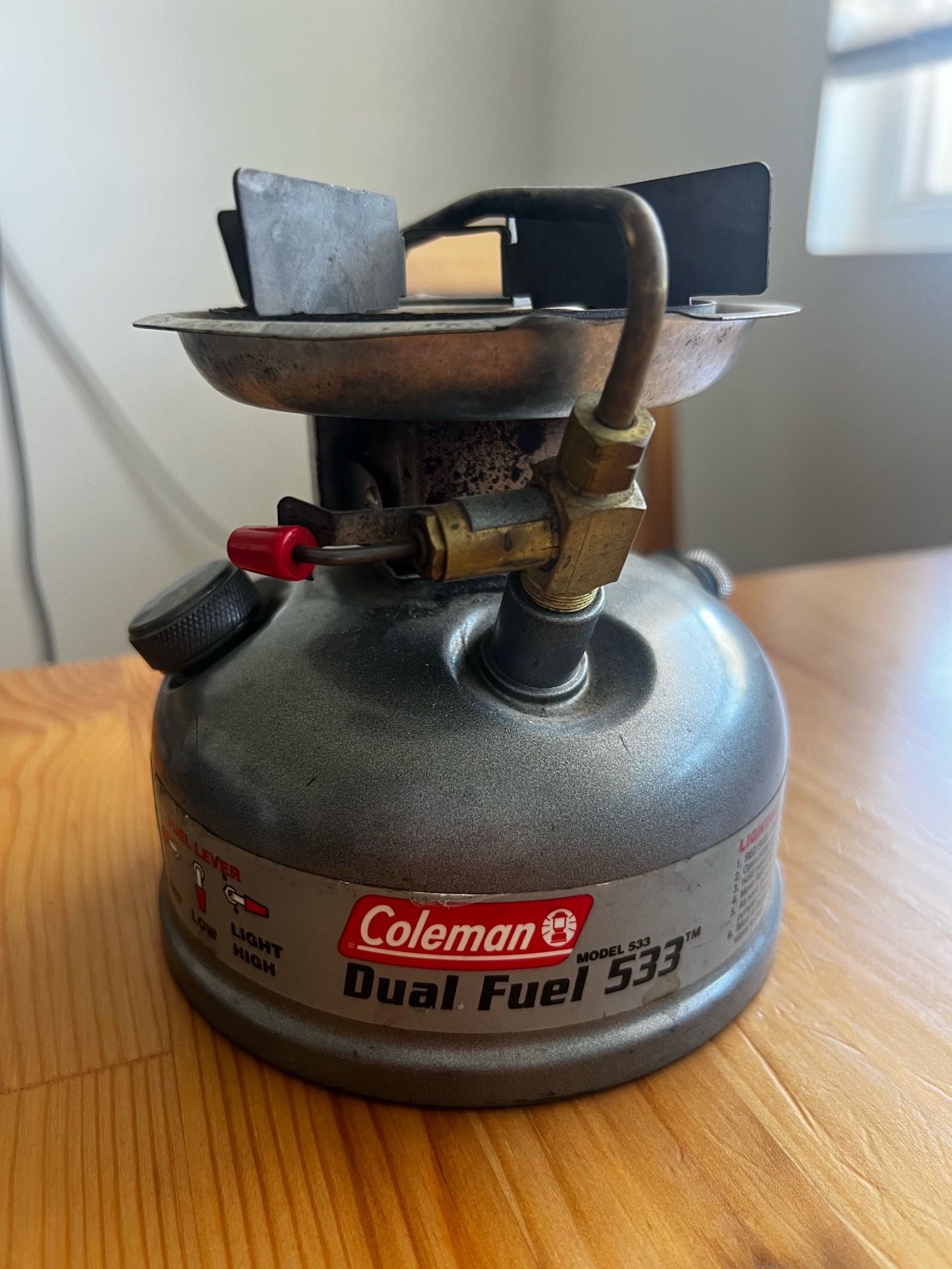 Coleman 533 Dual Fuel stove