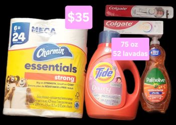 Household Essentials Bundle – Charmin, Tide, Palmolive, Colgate