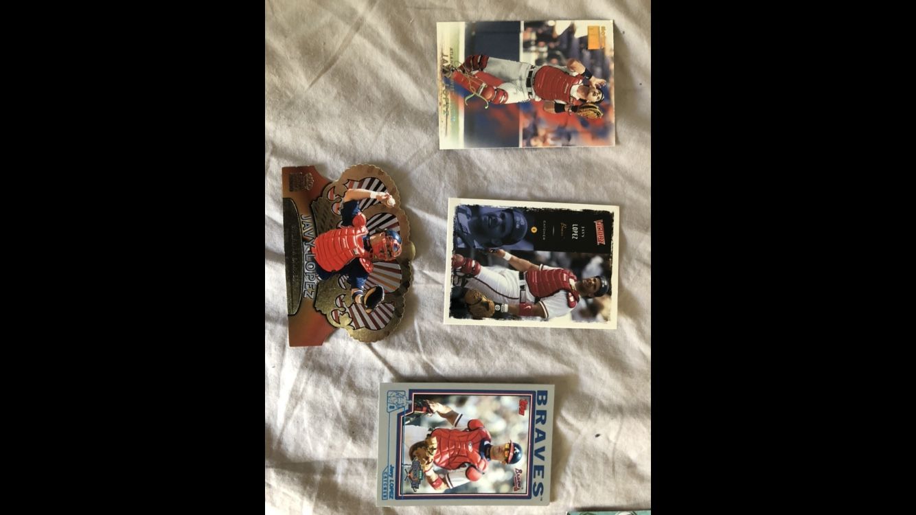 I have basically the whole late 90s to early 2000 ATLANTA BRAVES baseball cards it wouldnt let me post all of them