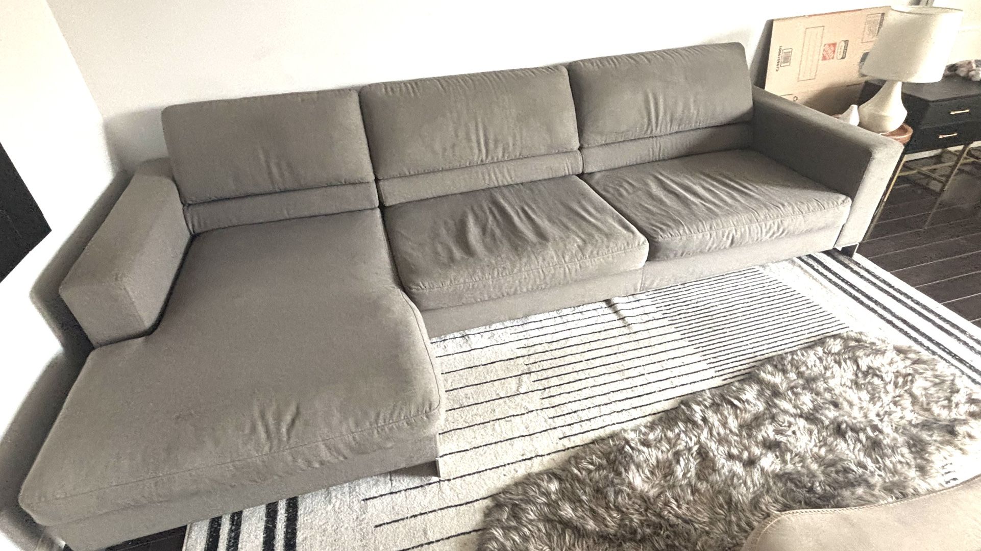 Grey Sectional - Must Go
