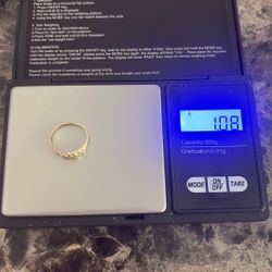 Gold nugget ring 