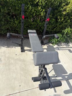 Champ Adjustable Weight Bench with Squat Rack