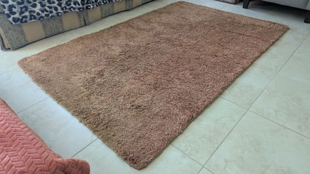 Rectangular Orange Area Carpet