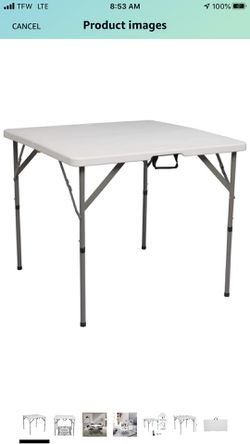 RENT ONLY - Fold in Half Square Table