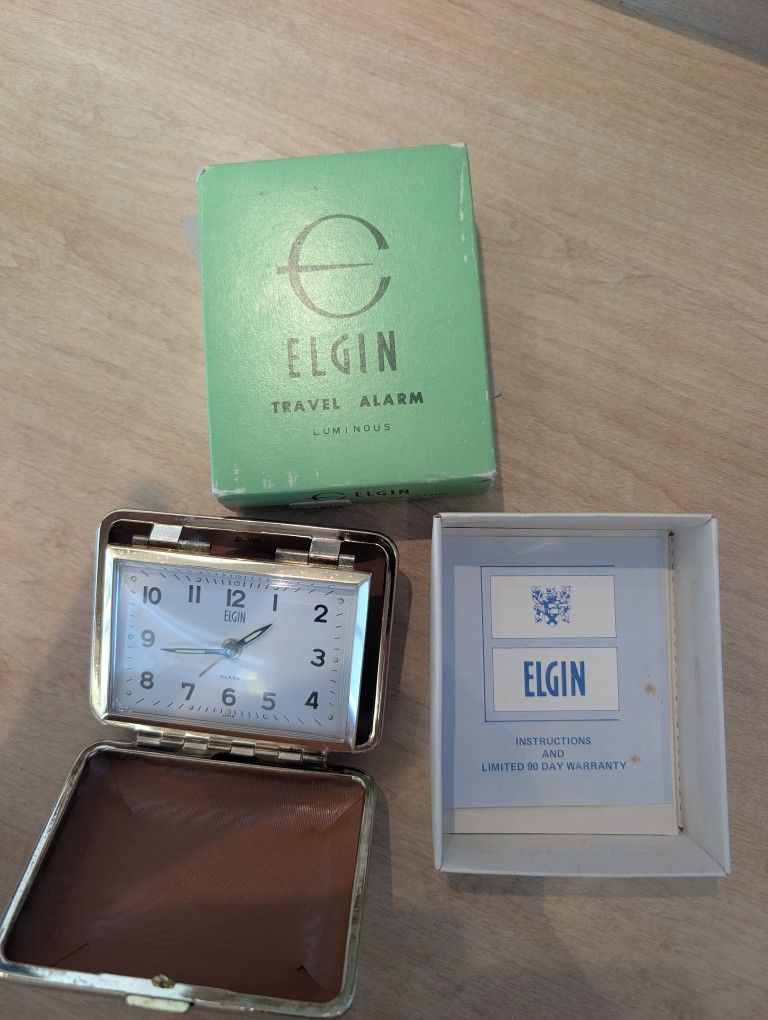 ELGIN TRAVEL ALARM CLOCK