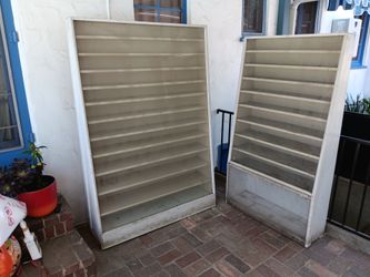 Used Wooden Display Cases with Glass