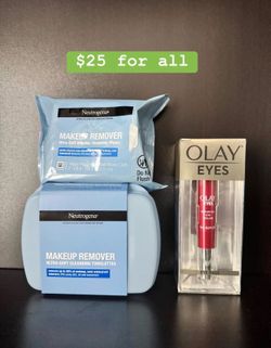 Olay Eye Care & Neutrogena Facial Wipes