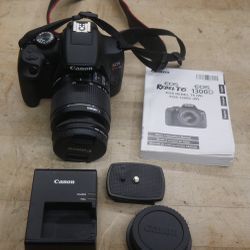 Canon EOS Rebel T6 DSLR Camera, 18-55mm Lens SD Card + Battery + Charger used 