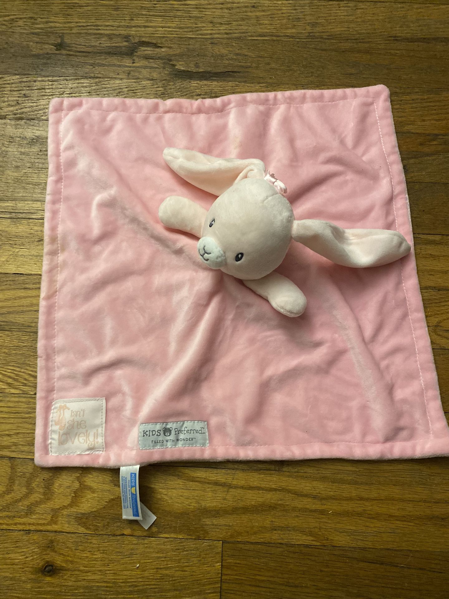 Kids Preferred Baby Lovey Bunny Filled With Wonder Isn't She Lovely Pink Rabbit