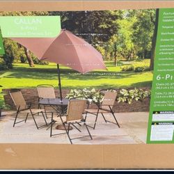 Brand New 6 Piece Patio Set