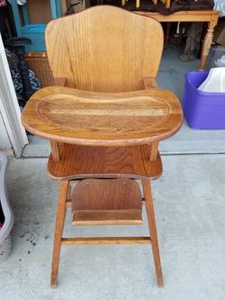 Vintage Oak high chair