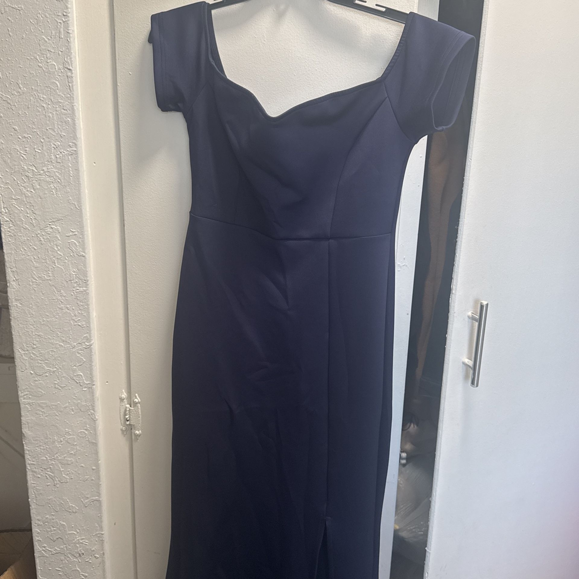 Navy Blue Party Elegant Dress