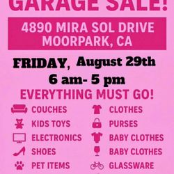 HUGE GARAGE SALE 