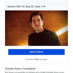 1 John Mulaney ticket For Tonight