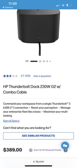 Hp Thunderbolt. Dock G2