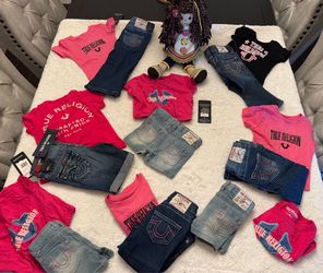 Kids girls 12,18,24 months True Religion outfit sets