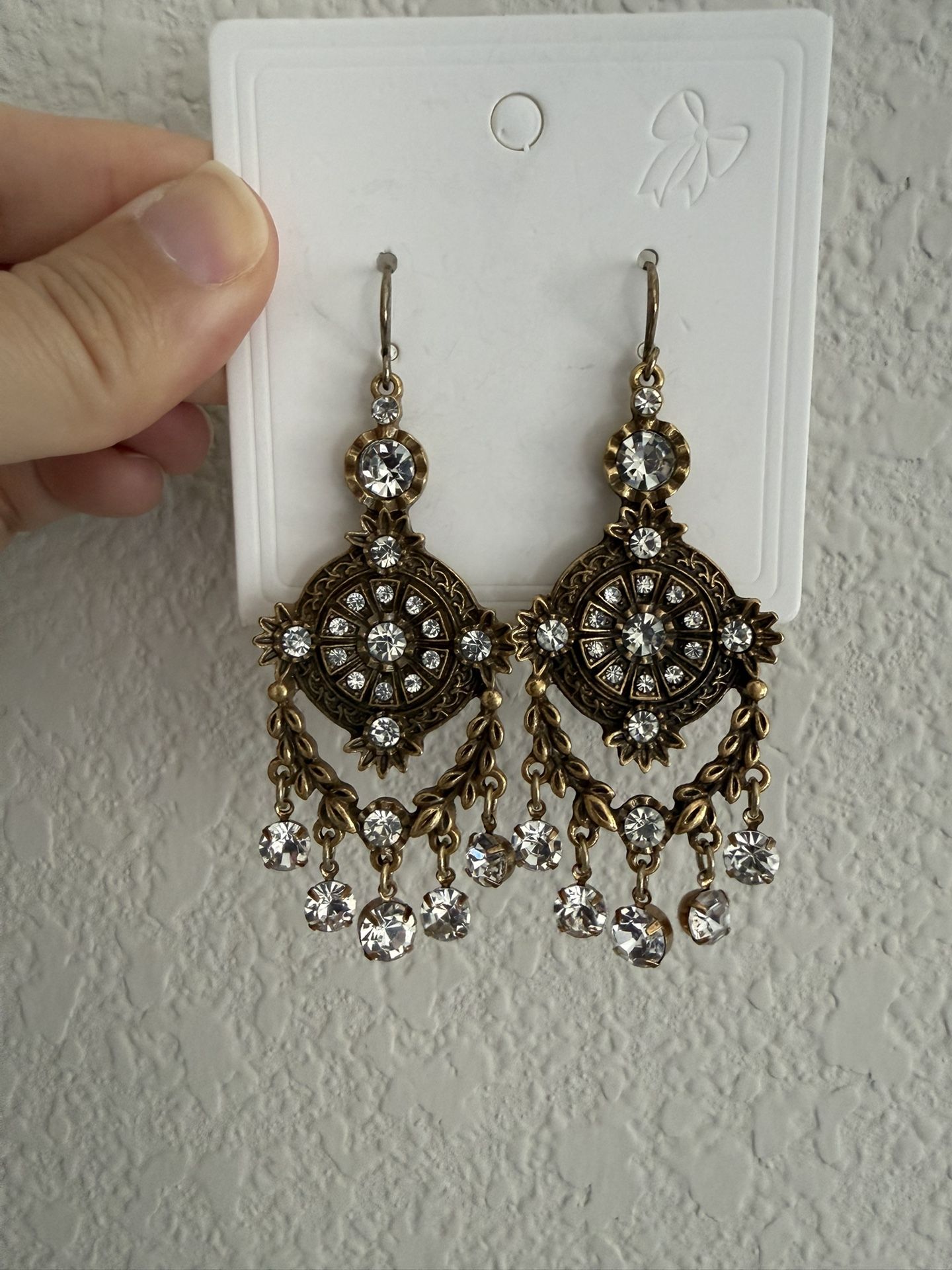 Women’s vintage Gold and Silver Chandelier Earrings