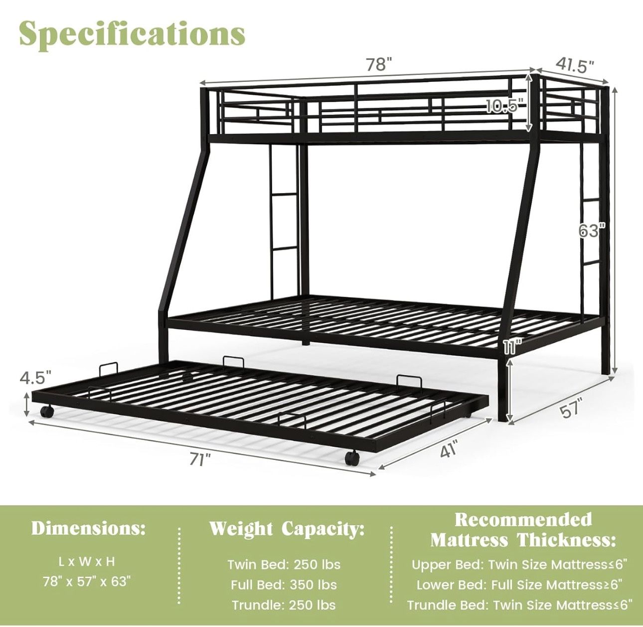 Bunk Bed With Trundle