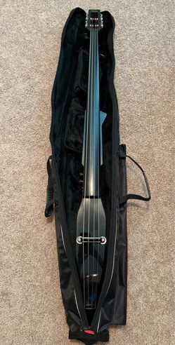 Barcelona 3/4-Size Upright Electric Double Bass (Black)