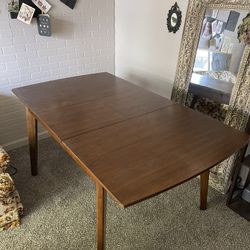 Beautiful MCM Walnut Extending Table