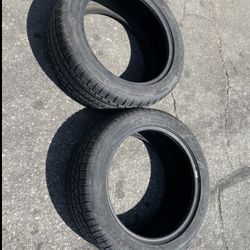 2 — 255/45r18 Cooper Tires 90% Good Treads 