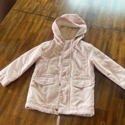 Size 3T Fur Lined Pink Girls Winter Jacket