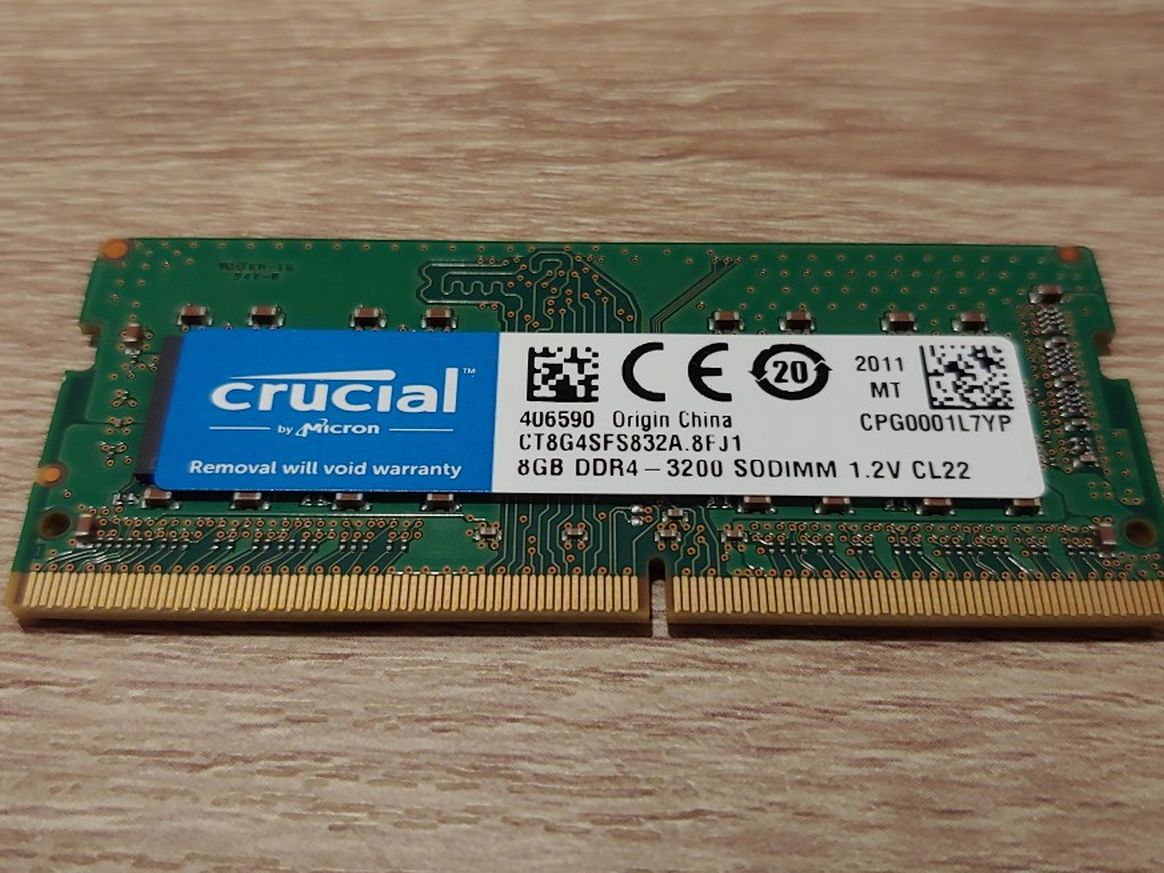 Crucial 8 GB RAM (1 x 8 GB) DDR4-3200