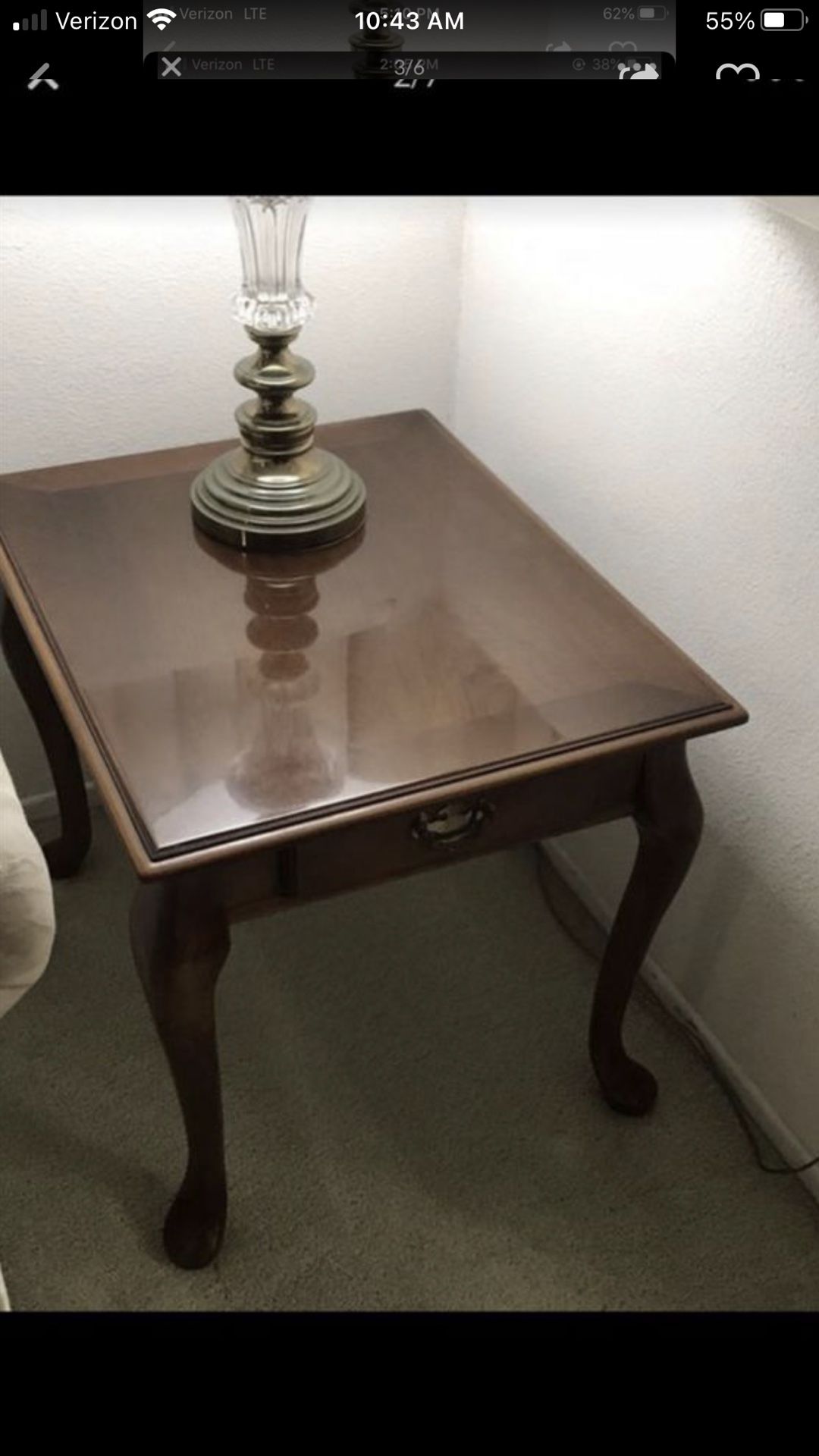 Cherry wood end tables