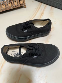 Vans Authentic All-Black Canvas Sneakers