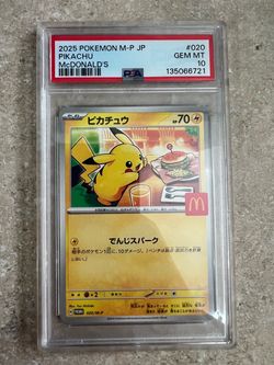 McDonald’s Pikachu Promo PSA 10 Pokemon Slab