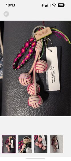 NWT Consuela leather balls charm