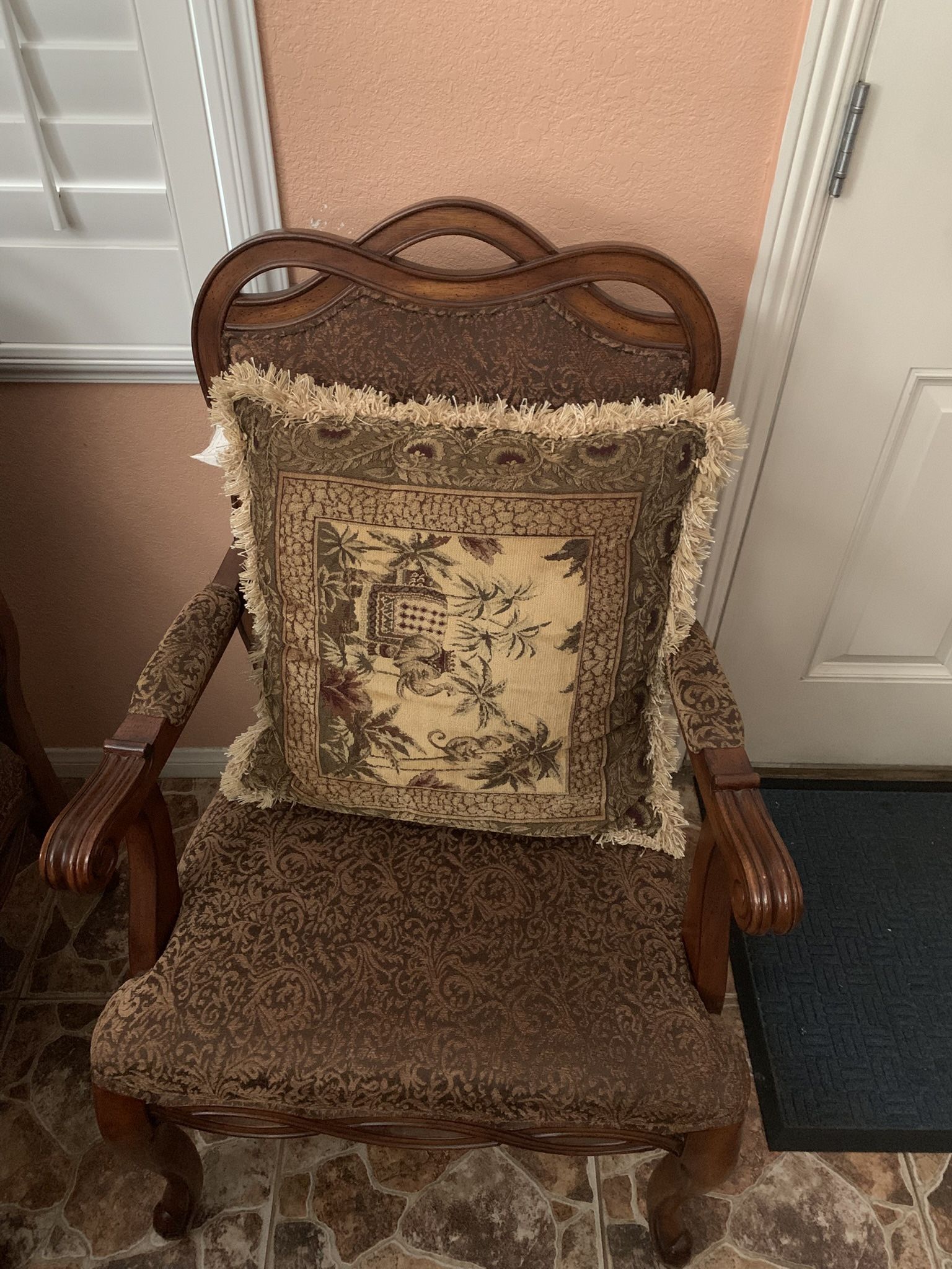 Wooden Family Room Chairs x 4- 20ea.