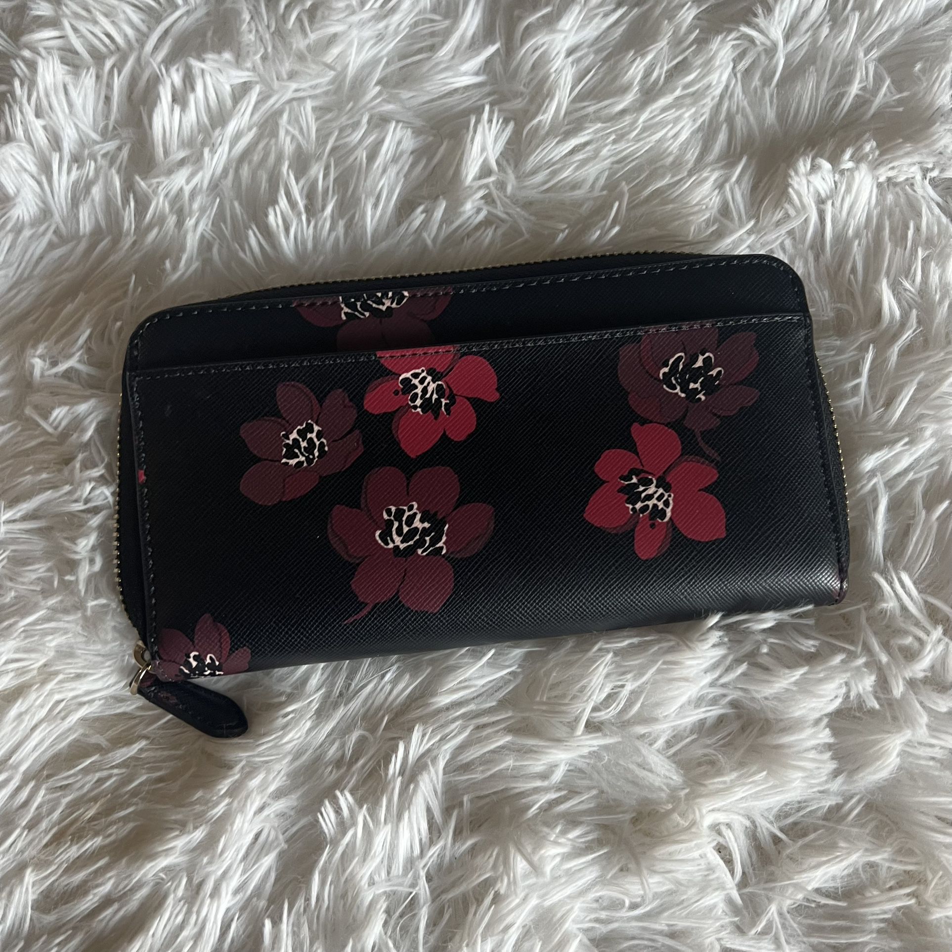 Kate Spade Black Floral Wallet