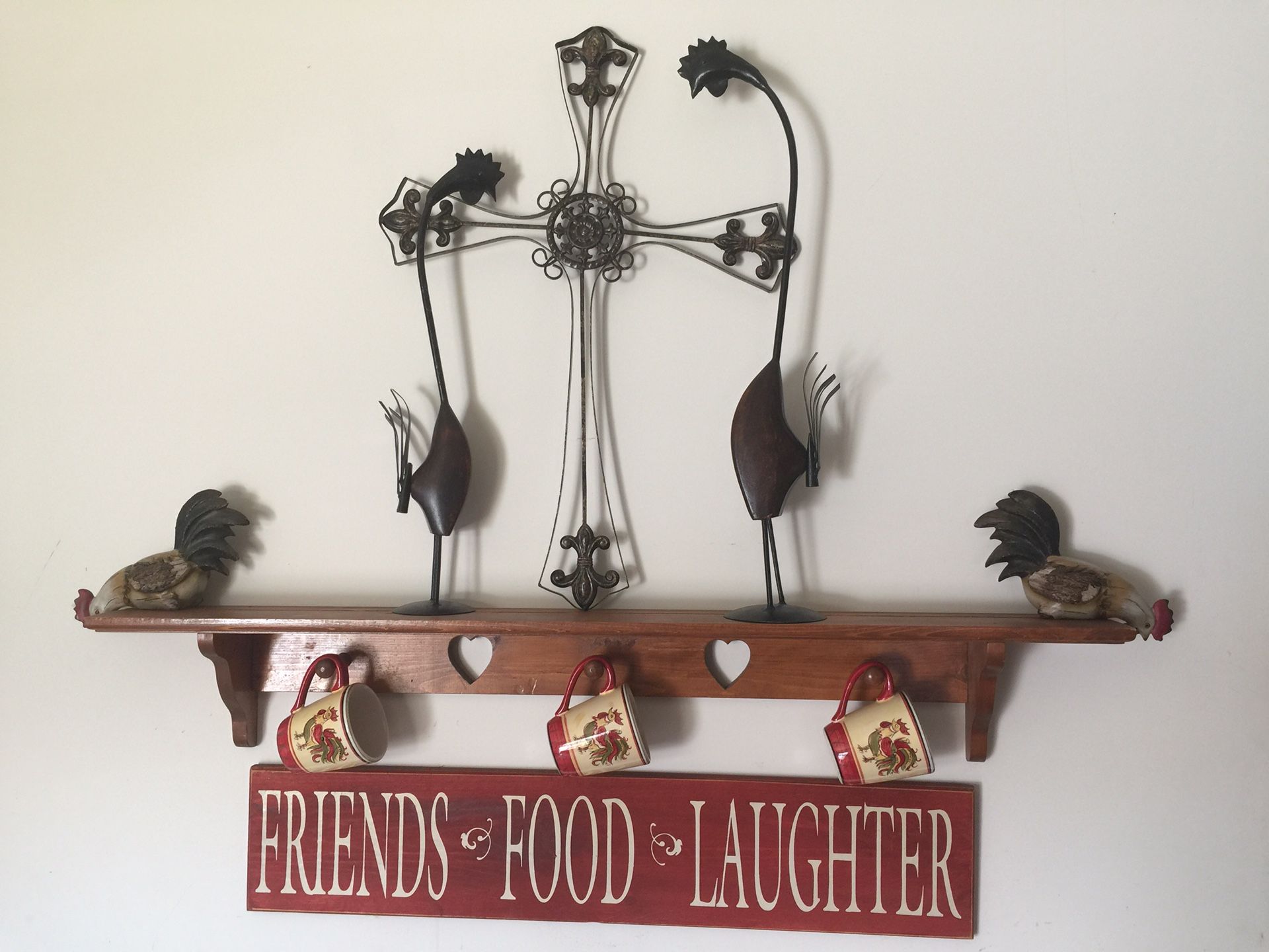 Entire kitchen decor of roosters