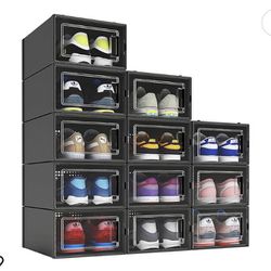 12 Pack Shoe Box Organizer 