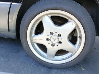 17 Inch Staggered AMG Wheels, monoblock