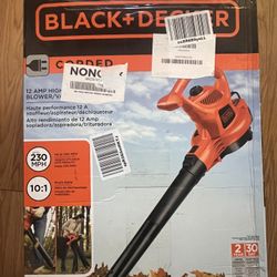 NEW -  BLACK+DECKER BV3600 12 Amp Blower Vacuum