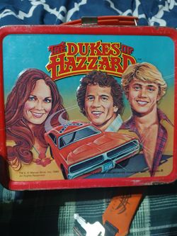DUKES OF HAZZARD 1980 METAL LUNCHBOX AND THERMOS