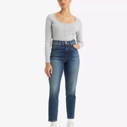 NWT Women’s Levi’s High- Waisted Mom Jeans 30x29 (10) Moving Target: Blue