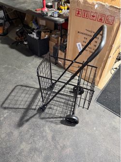 Portable foldable shopping cart