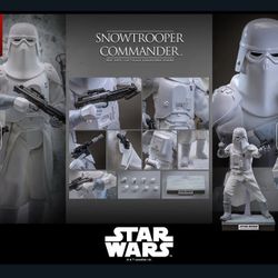 EXCLUSIVE HOT TOYS STAR WARS ESB SNOWTROOPER COMMANDER MMS835 SEALED!