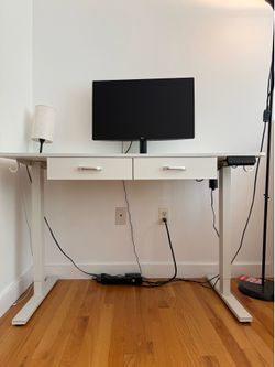 White Standing Desk