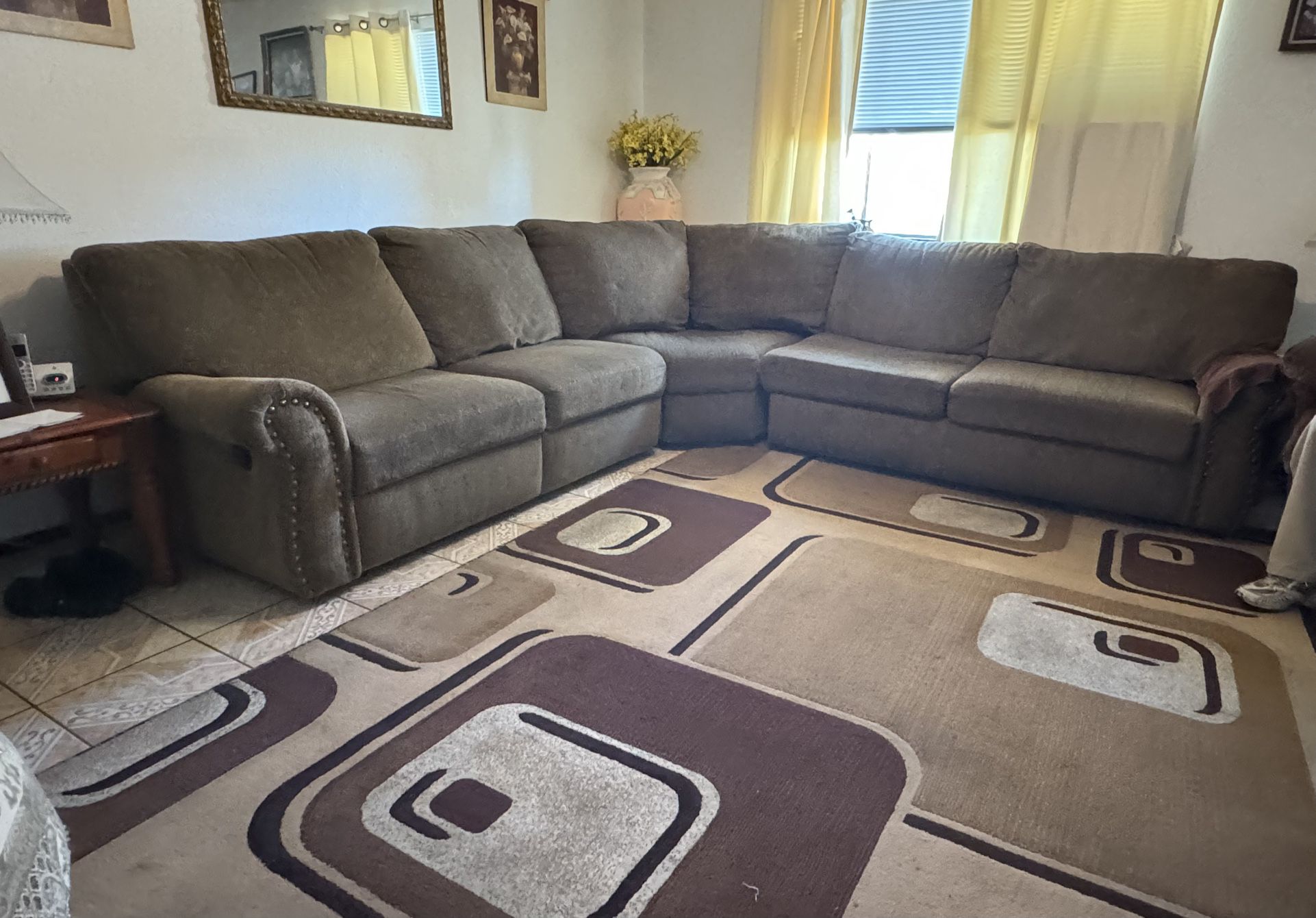 Sectional  Couches Wide Seats
