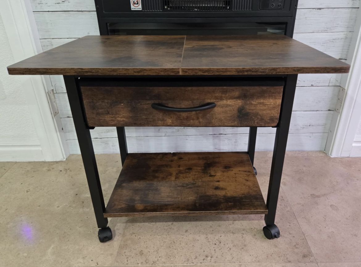 Brand New Rolling Printer Stand With Drawer