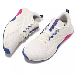 Reebok Nanoflex TR 2 Chalk Stepur Laspi Women Cross Training Gym Shoes. Women Size 10.5
