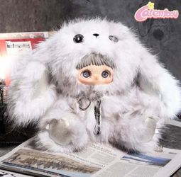 MayMei Rebel Doll Series 400% Plush Backpack Confirmed White Out