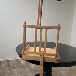 Adjustable Beechwood Tabletop Painting Easel, Wooden Sketch Box Easel, Desktop Artist Easel for Drawing (Easel Box)