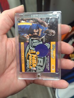 Shaquille O'Neal game worn finals patch