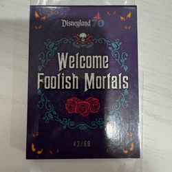 Topps Disneyland 70th Anniversary Welcome Foolish Mortals WFM-4 #42/69
