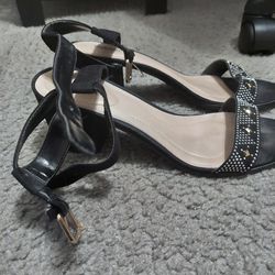 Black And Silver Sandals STILL AVAILABLE
